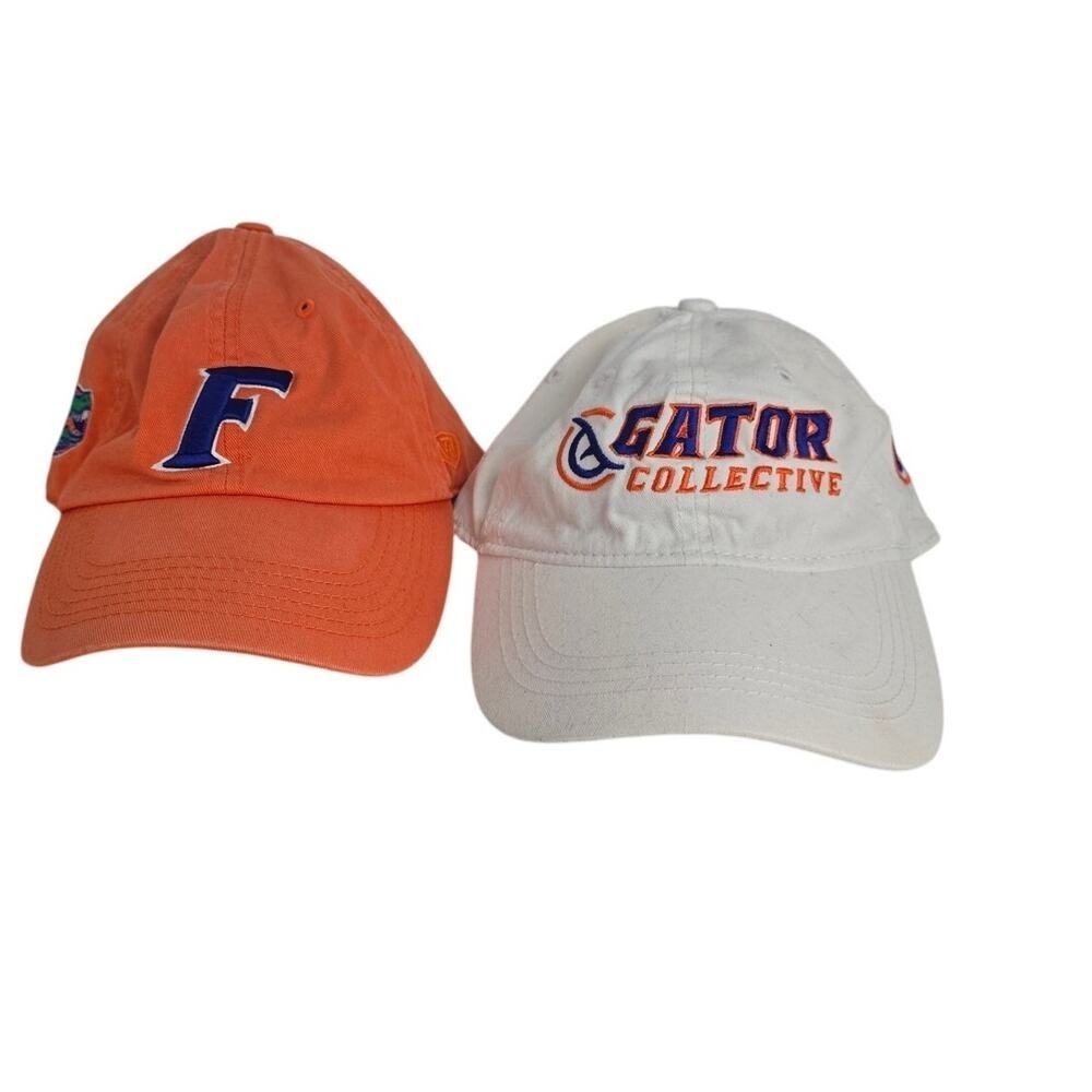 Florida Gators Hat Bundle Orange Blue F Logo Gator Collective Baseball Caps 2pk